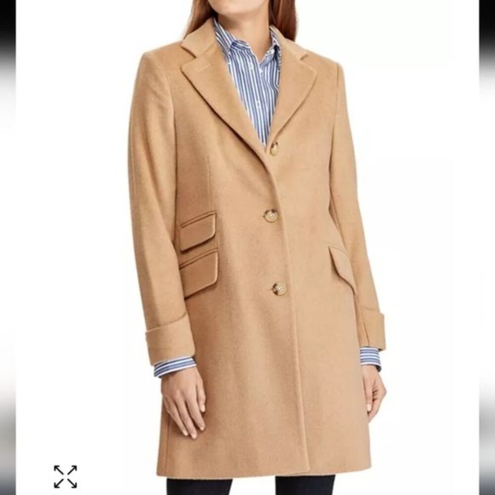 Lauren Ralph Lauren Women's Single-Breasted Walker Coat Size 16W EUC